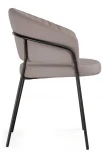 Стул Woodville на металлокаркасе Лео капучино / черный 528454