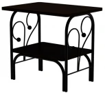 Прикроватная тумба МК-7, ММД 202, Черный/Венге, Форвард