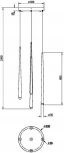 Подвесной светильник Maytoni Cascade MOD132PL-L30BK (LED, 220V, на проводе)