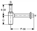 Сифон для раковины Geberit 151.034.11.1