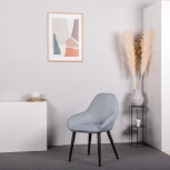 Стул R-Home Kent Сер/Чёрный