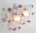 Бра Lucia Tucci Fiori Di Rose W110.2 (220V, муранское стекло, цветы, розы)