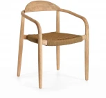 Стул уличный La Forma (ex Julia Grup) Nina (Бежевый/ Веревка,Эвкалипт,Акация,Дерево)