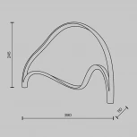 Настольная лампа Maytoni Plons MOD283TL-L12BS3K (LED, 220V, выключатель)