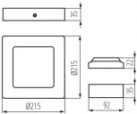 Потолочный светильник светодиодный Kanlux KANTI 28951 (220V)