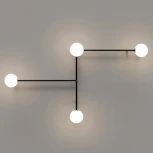 Настенный светильник (бра) Lines 4 черный ImperiumLoft Lines-13 (189565-26) (220V, шарики)
