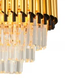 Подвесная люстра каскадная Natali Kovaltseva Darian 76017/5C GOLD (220V, хрусталь, на цепи)