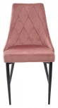 Обеденный стул M-City NEPAL BLUVEL-52 PINK/ черный каркас, велюр