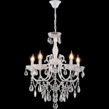 Подвесная люстра Reluce 04211-0.4-05 WH (220V, подвески, на цепи, подсвечник, свеча)