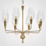 Подвесная дизайнерская люстра Viola 8 Прозрачный ImperiumLoft Viola01 (179883-26) (220V, на цепи)