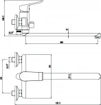 Смеситель Olive'S Plaza 16221PL универсальный