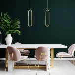 Подвесной светильник Eurosvet Spire 90269/1 черный/золото (LED, 220V, на проводе)