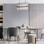 Подвесная люстра Wi-Fi на штанге Bogate's Allure 485/8 (220V, управление смартфоном, голосовое управление, умный дом - Minimir Home, Алиса, Маруся, Салют)