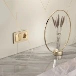 Выключатель двухклавишный проходной (шампань) Werkel W1122011 (a050866)