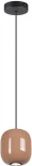 Подвесной светильник Odeon Light Ovali 5053/1G PENDANT черный/св.терракотовый/металл GU10 LED 4W (220V, на проводе)