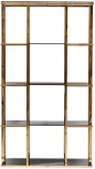 Стеллаж Garda Decor 46AS-SH1537-GOLD (Золото/Золото,Черный)