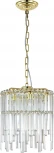 Подвесная люстра Escada Odegard 2105/6S 6x40Вт E14, металл/хрусталь, золото (220V, на цепи)