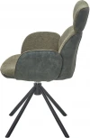 Стул M-City VARDY 360 град.поворот. Brego-77 Зеленый, ткань/ 7525-156 Зеленый, велюр/Черный