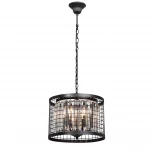 Подвесная люстра Vitaluce V5184-1/4 (220V, хрусталь, на цепи, свеча, круглые)