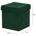 Пуфик Dreambag складной Зеленый Велюр 13560