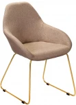 Стул R-Home Kent Браун/Линк Золото