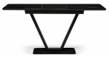 Стол на тумбе Woodville Бугун обсидиан / черный 500004