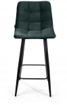 Стул полубарный UNO, бархат зелёный 19/ чёрный конус Top Concept UNO 74640