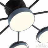 Потолочная люстра на штанге Arte Milano Ferrara 250406/8+1 Gr (LED, 220V, круглые)