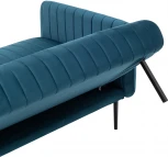 Диван прямой Stool Group Дрезден велюр синий УТ000035919