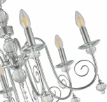 Подвесная люстра Arte Milano AM346109 346109/6 CR (220V, подвески, на цепи, подсвечник, свеча)