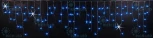 Гирлянда светодиодная Бахрома синяя с мерцанием 220B, 112 LED, провод прозрачный, IP54 RL-i3*0.5F-T/B Rich LED