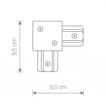 Коннектор Nowodvorski Profile Recessed L-connector 8971 (220V)