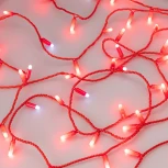Светодиодная гирлянда ARD-STRING-CLASSIC-10000-RED-100LED-MILK-FLASH Red (230V, 7W) (IP65)