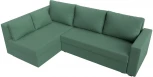 Диван угловой Мансберг левый угол (Зеленый/Рогожка) Лига Диванов арт.121540L
