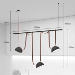 Комплект ременной трековой системы Belty на штанге Rod Denkirs Belty Set DK55SET05-01-BR (LED, 48V)