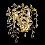 Бра Crystal Lux EDEN AP2 GOLD (220V, подвески, листья, ветки)