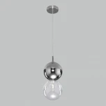 Подвесной светильник Eurosvet Selisa 50091/1 хром/дымчатый