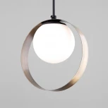 Подвесной светильник Eurosvet Dublin 50205/1 черный/бронза (220V, на проводе, шар, кольцо)