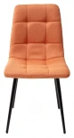 Стул ДИЛАН, цвет оранжевый #12, ткань / черный каркас