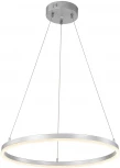 Подвесной светильник Escada Void 10254/1LED 43W Silver APP (регулировка яркости, 220V, пульт управления, управление смартфоном, на тросе, кольцо)