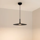 Подвесной светильник LED SP-FIORE-R400-13W Warm3000 (BK, 120 deg, 230V) (Arlight, IP20 Металл) 036001 (круглые, летающая тарелка)