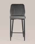 Стул полубарный Stool Group Лоренс велюр антрацитовый УТ000008855