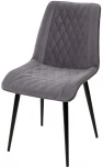 Стул Поль серый #27, велюр / черный каркас, 4 шт./ 1 к.