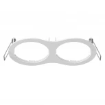 Рамка для двух встраиваемых светильников Lightstar Intero, овал, белый