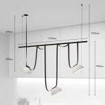 Комплект ременной трековой системы Belty на штанге Rod Denkirs Belty Set DK55SET05-02-DG (LED, 48V)