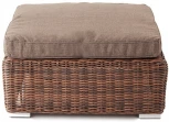 "Лунго" плетеная оттоманка с подушкой, цвет коричневый 4SIS арт.УТ-00000324