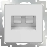 Розетка двойная Ethernet RJ-45 (белый) Werkel W1181101 (a051115)