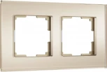 Рамка на 2 поста (шампань, стекло soft-touch) Werkel W0023111 (a064577)