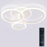 Потолочная люстра светодиодная с пультом ДУ 90W, белый, LED Natali Kovaltseva Pure LED LAMPS 81457