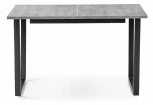 Стол раскладной Notta Лота Лофт 120 25 мм черный матовый / бетон 489617